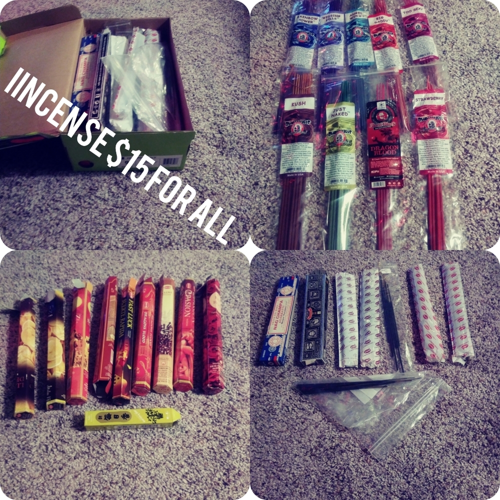 Incense.  Shoebox full of incense